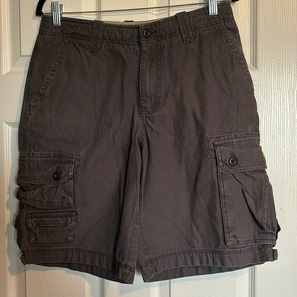 Eddie Bauer men’s gray 10” inseam cargo shorts size 30 - Picture 1 of 10